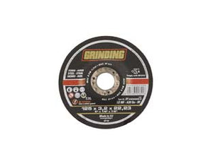 DISCHI DA TAGLIO E DA SGROSSO CENTRO DEPRESSO PER FERRO Ø MM.115- - ø mm.115x2,4 foro 22,2 da taglio per ferro - 50 pezzi GRINDING