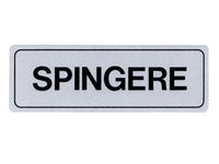 TARGHETTA ADESIVA SPINGERE- - cm.15x5h. - 10 pezzi