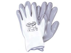 GUANTI DA LAVORO IN POLIESTERE CON PALMO RICOPERTO IN NITRILE GRIGIO- - tg.XXL misura 11 - 12 paio EXCEL