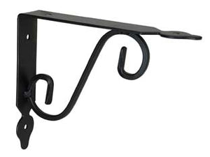 MENSOLE ORNAMENTALI BRACKETS EXTRA STRONG NERE- - mm.300x30x280h. (13x11) - 2 pezzi