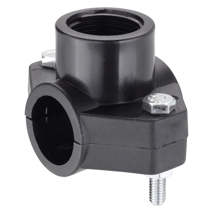 PRESA A STAFFA IN POLIPROPILENE Ø 40 x 3/4 (2 bulloni)- 7 pezzi  - IRRITEC