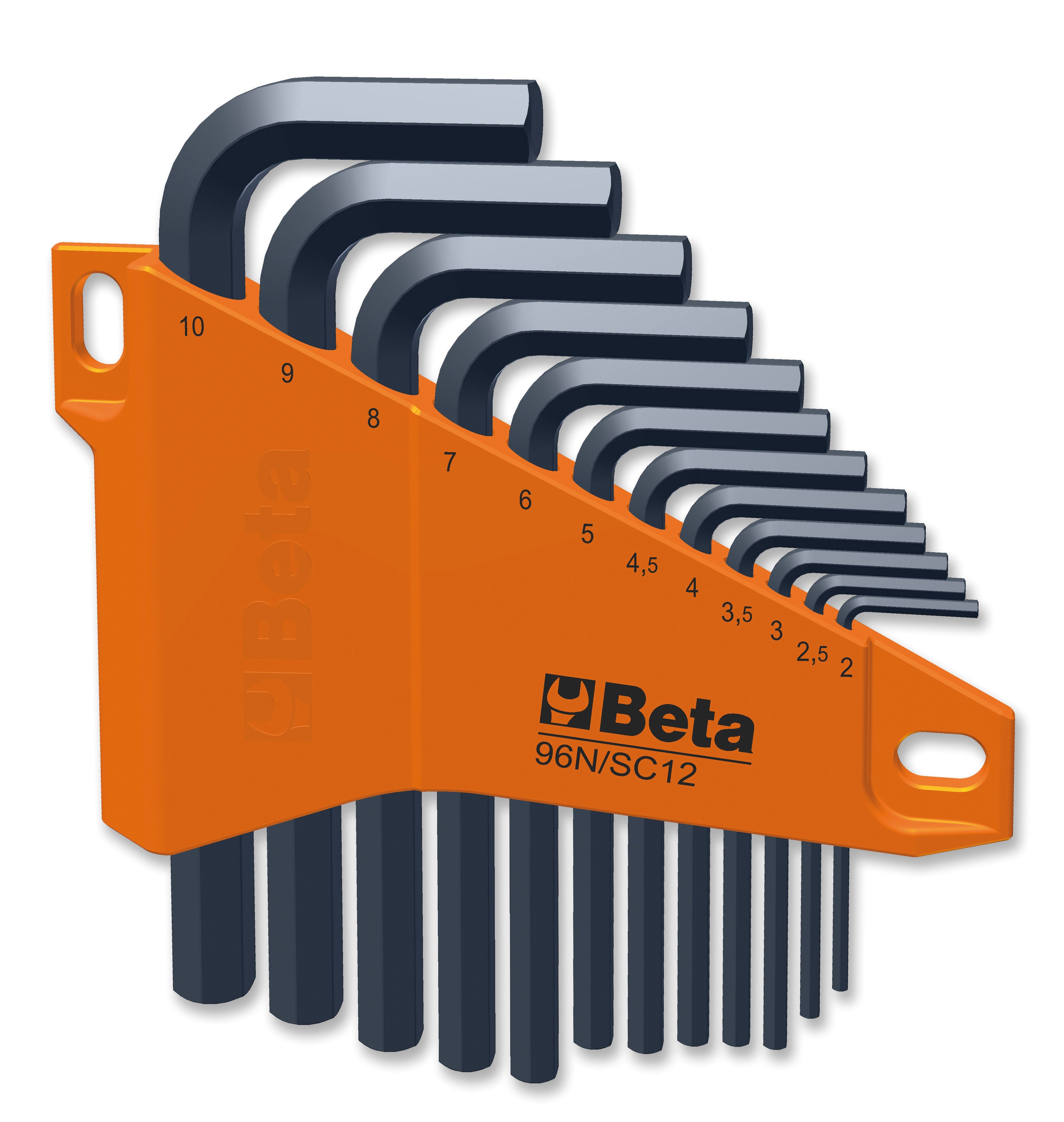 Beta SERIE CHIAVI MASCHIO ESAGONALI 12 PZ. Art. 96N/SC12 mm. 2÷10