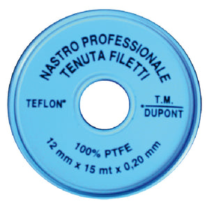 NASTRO TEFLON 'PROFESSIONALE' 1/2 x 15 mt. x 0,2 mm- 6 pezzi  - VIKY