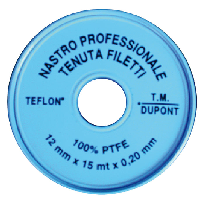 NASTRO TEFLON 'PROFESSIONALE' 1/2 x 15 mt. x 0,2 mm- 6 pezzi  - VIKY