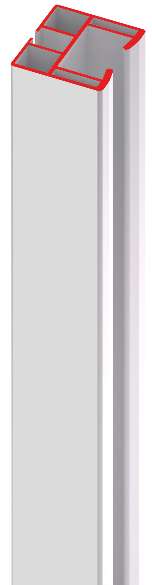 BINARIO SCORRIMENTO PER PORTA A SOFFIETTO MONICA  col. Bianco cm. 180