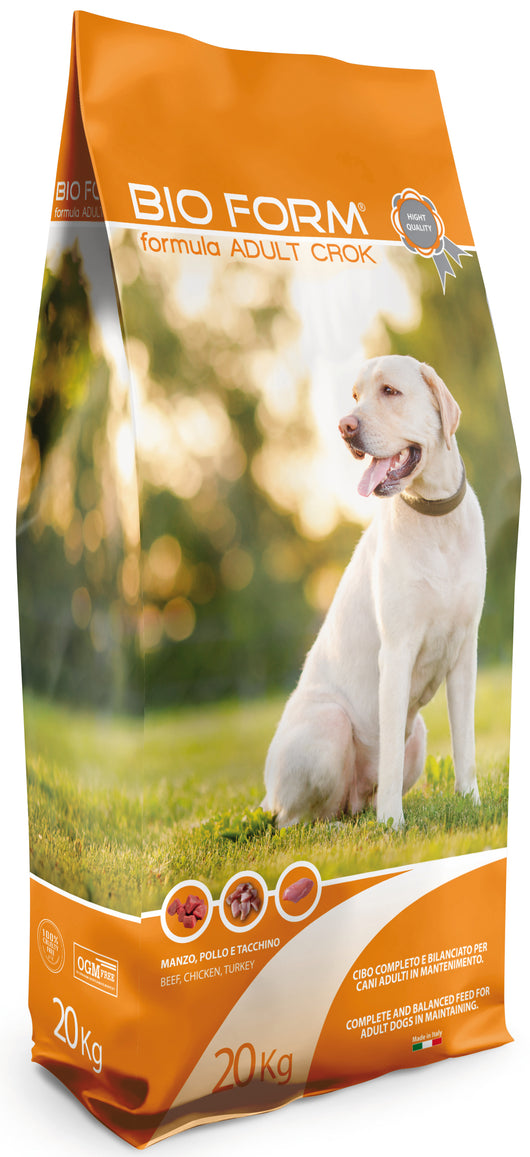 Bio Form CROCCHETTE PER CANI ADULTI DOG ADULT CROK  Proteine/Grassi 24-10% - sacco kg. 20