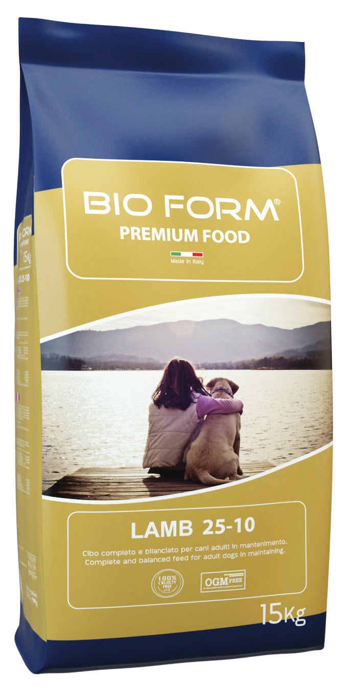 Bio Form CROCCHETTE PER CANI ADULTI ?DOG ADULT LAMB  Proteine/Grassi 25-10% - sacco kg. 15