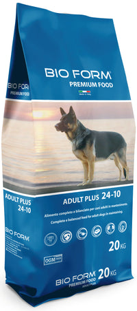 Bio Form CROCCHETTE PER CANI MEDIO/GRANDI ?DOG ADULT PLUS?  Proteine/Grassi 24-10% - sacco kg. 20