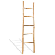 Scala Portasciugamani con 5 Pioli in BambÃ¹ 150 cm cod mxl 50053