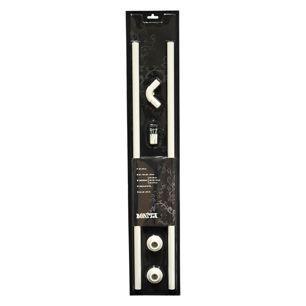 TELAIO PER TENDE DOCCIA A 'L' cm 80x80  - BONITA