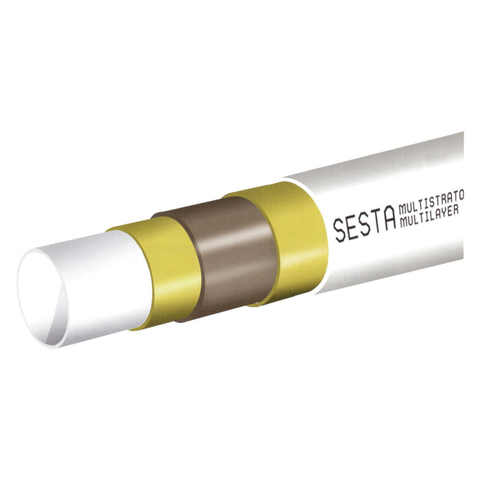 TUBO MULTISTRATO NUDO PEXB/AL/PEXB Ø  20 x 2 - rotolo 100 metri  - SESTA