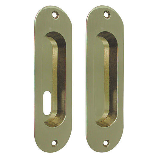 MANIGLIA PER PORTE SCORREVOLI con foro basso - ottone lucido  - MARIVA