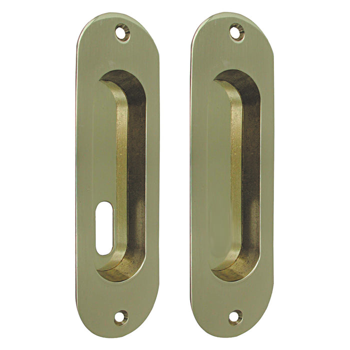 MANIGLIA PER PORTE SCORREVOLI con foro basso - cromo satinato  - MARIVA