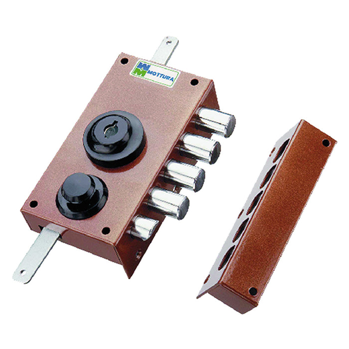 SERRATURA TRIPLICE ART. 436 436 Dx E 42 - mm 80x152  - MOTTURA