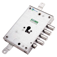 SERRATURA DA APPLICARE TRIPLICE PER PORTE BLINDATE ART. 85.571 Sx E 63 - mm 206 x  136  - MOTTURA