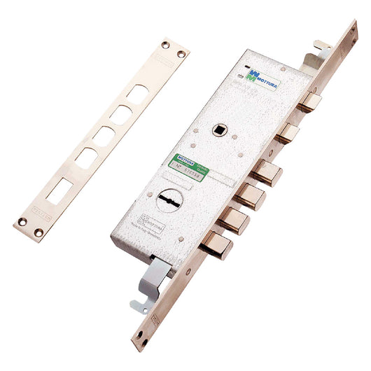 SERRATURA ELETTRICA DA INFILARE TRIPLICE PER PORTE BLINDATE ART. 72.14ELE E 47 - scatola mm 234 x 78  - MOTTURA