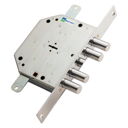 SERRATURA DA INFILARE TRIPLICE PER PORTE BLINDATE ART. 89C.751 Sx E 60 - mm 132 x 165  - MOTTURA