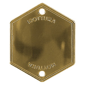 MOSTRINA COPRIFORO ART.95146 finitura ottonata  - MOTTURA