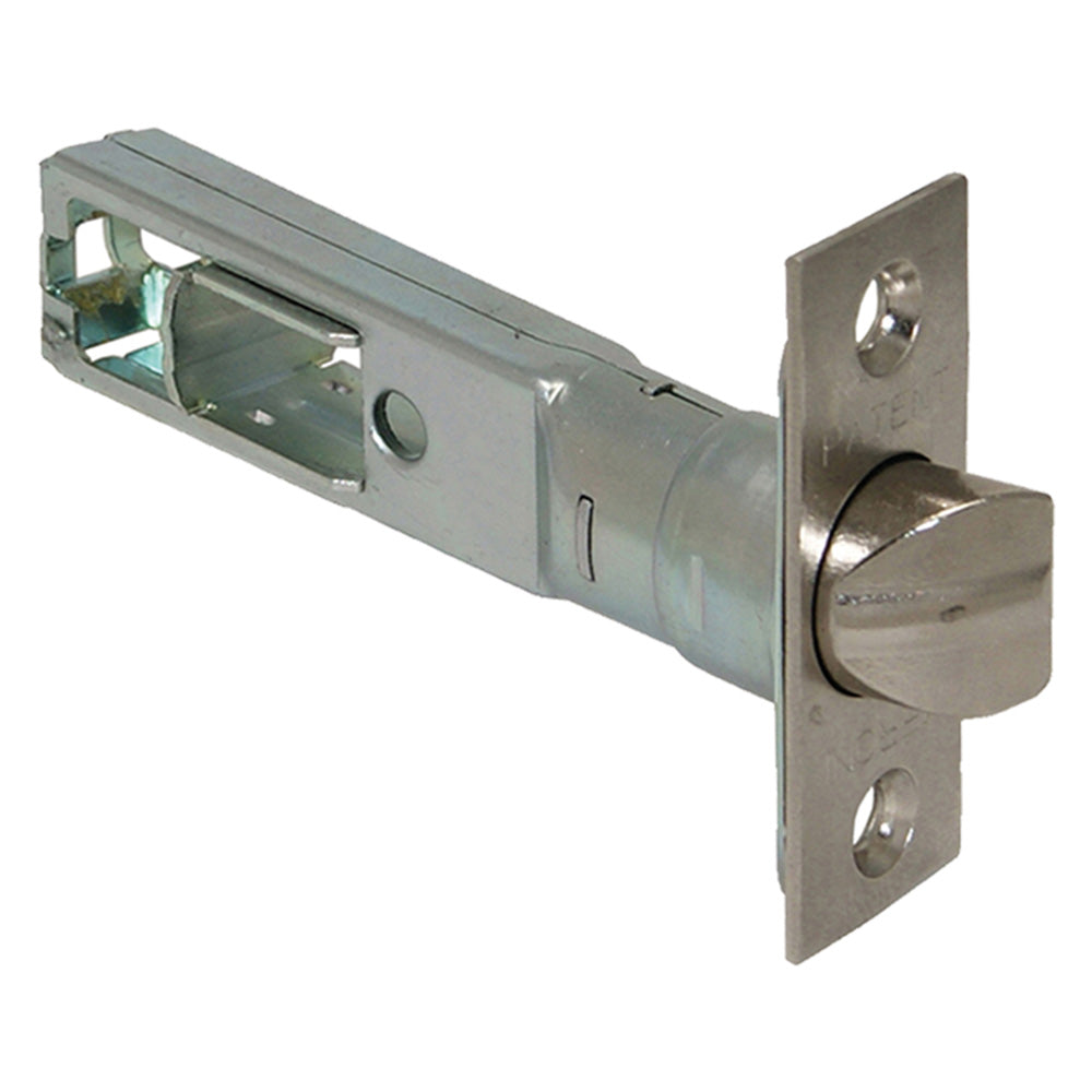 SCROCCO TUBOLARE PER SERRATURA PREMI/APRI 'NOVA' E 60 mm - frontale ottone nichel.  - MERONI