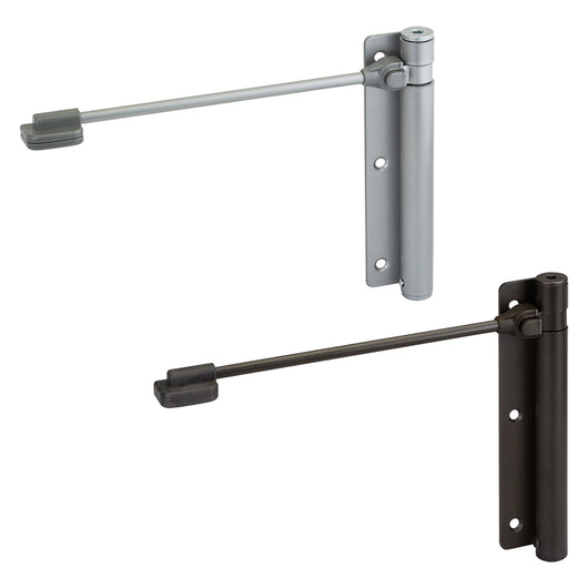 CHIUDIPORTA A MOLLA ART.114 tipo destro - cromo satinato- 2 pezzi  - ALDEGHI LUIGI