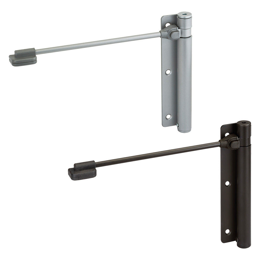 CHIUDIPORTA A MOLLA ART.114 tipo sinistro - cromo satinato- 2 pezzi  - ALDEGHI LUIGI