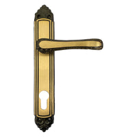 MANIGLIA 'GIGLIO' CON PLACCA YALE foro yale - Q8- 4 coppia