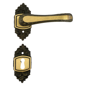 MANIGLIA 'GIGLIO' CON ROSETTA E BOCCHETTA con rosetta e bocchetta- 4 coppia