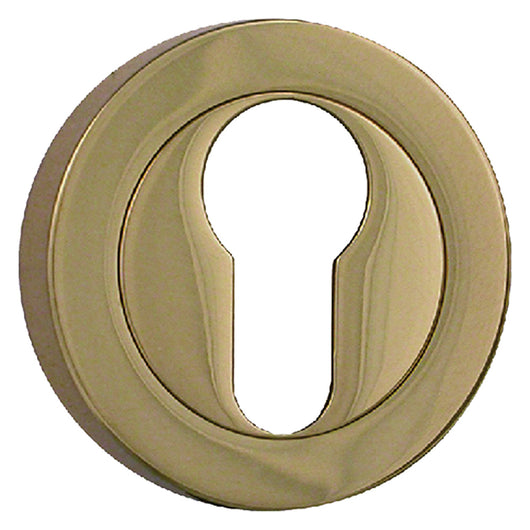 BOCCHETTA TONDA mm 45 - ottone lucido- 2 pezzi  - FORME