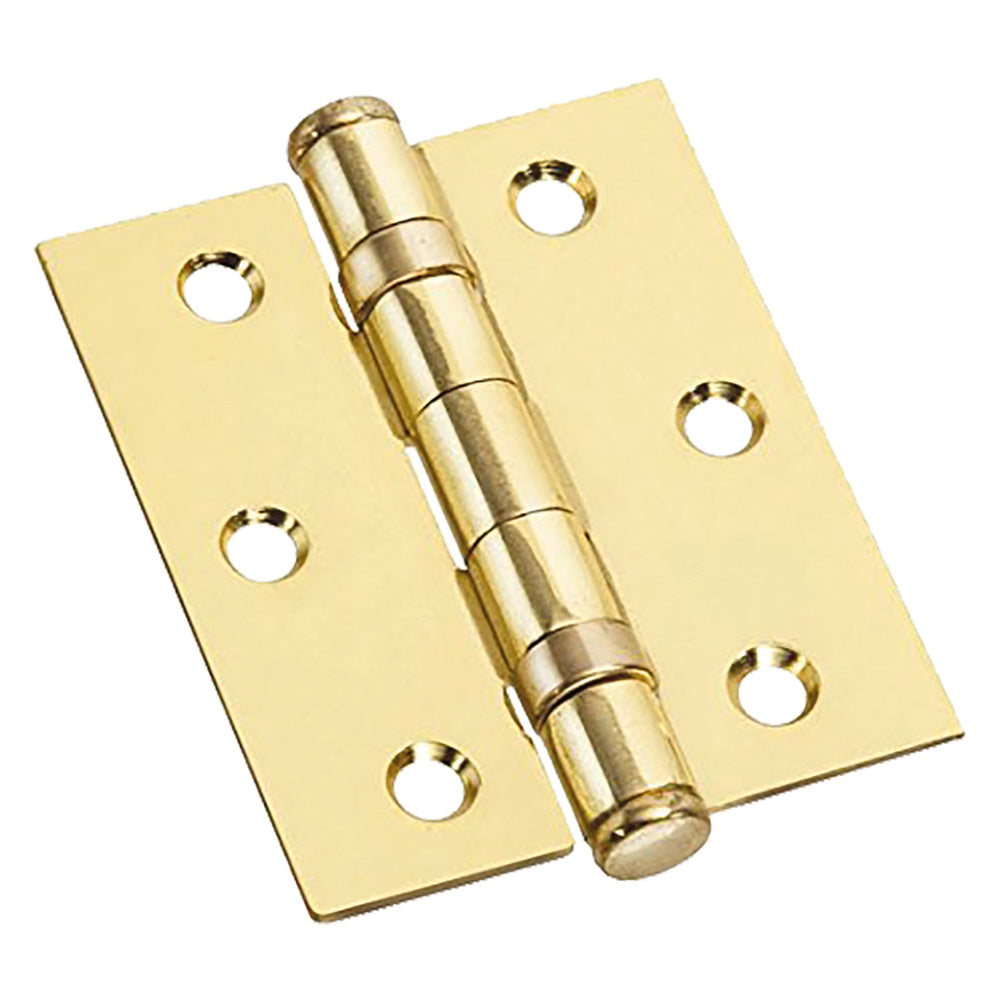 CERNIERA CON CUSCINETTI OTTONATA mm  75 x  75 - sp.2- 2 pezzi