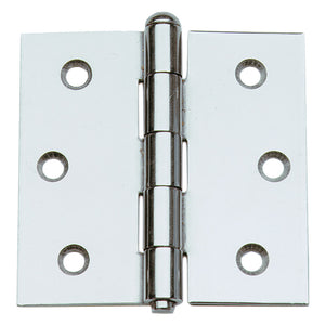 CERNIERA IN ACCIAIO INOX ART.124IN mm 76 x 76- 10 pezzi  - ALDEGHI LUIGI