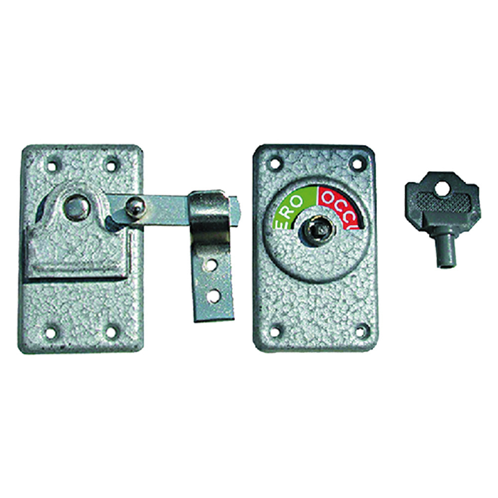 CATENACCIO 'LIBERO/OCCUPATO' in acciaio verniciato- 2 pezzi  - IBFM