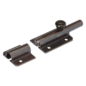 CATENACCIO TRASVERSALE ASTA TONDA ART.216 mm 120 - acciaio bronzato- 10 pezzi  - ALDEGHI LUIGI