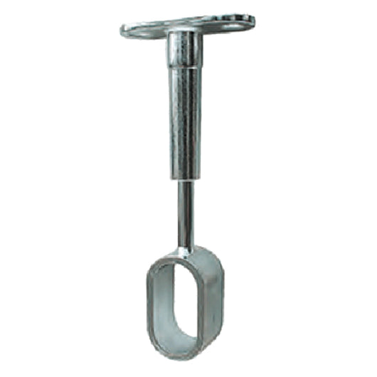 REGGITUBO CENTRALE PER TUBO OVALE mm 15 x 30 - finitura cromata- 10 pezzi