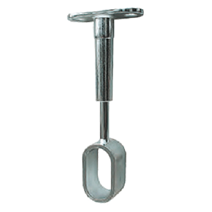 REGGITUBO CENTRALE PER TUBO OVALE mm 15 x 30 - finitura cromata- 10 pezzi