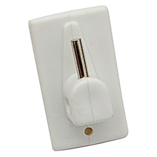 GANCIO ADESIVO IN PLASTICA PER BRIS BRIS colore bianco- 12 blister