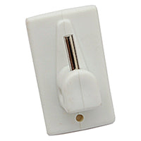 GANCIO ADESIVO IN PLASTICA PER BRIS BRIS colore marrone- 12 blister