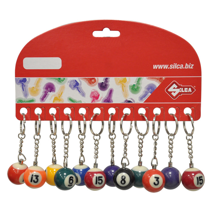 PORTACHIAVI 'PALLA BILIARDO' cf. 12 pezzi  - SILCA