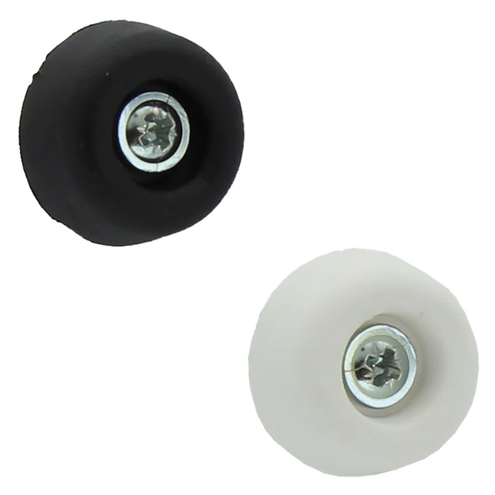 SOTTOSEDIA CONICO CON VITE mm 25 - colore bianco- 200 pezzi