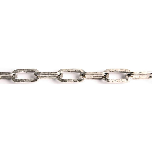 CATENA ORNAMENTALE PRETAGLIATA MARTELLATA QUADRATA 2,5 mt - bronzata