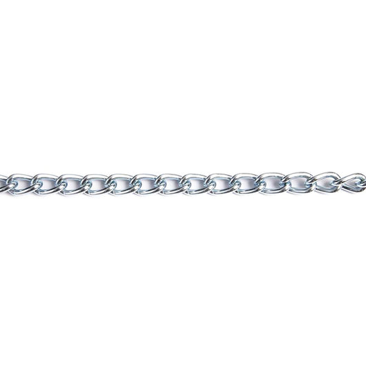 CATENA ORNAMENTALE PRETAGLIATA RITORTA MAGLIA CORT 2,5 mt Ã? 1,2 mm - nichelata