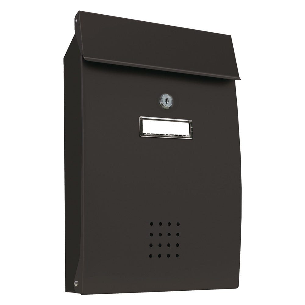 CASSETTA POSTALE PORTA RIVISTA SERIE 'PECHINO' lamiera zincata - vern.grigio ghisa  - ALUBOX