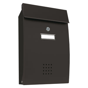 CASSETTA POSTALE PORTA RIVISTA SERIE 'PECHINO' lamiera zincata - vern.grigio ghisa  - ALUBOX