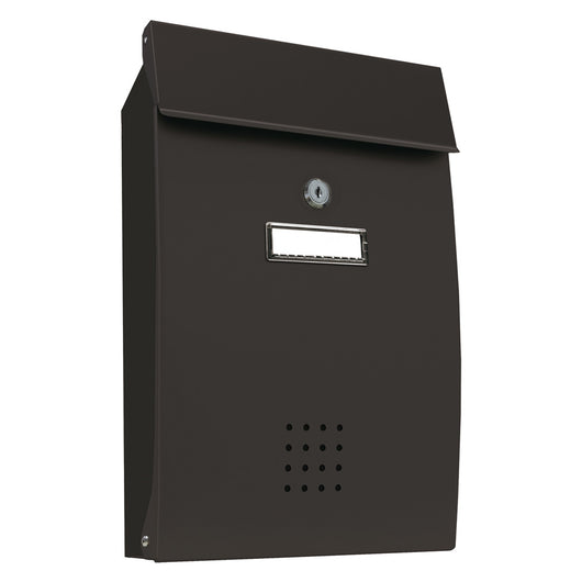 CASSETTA POSTALE PORTA RIVISTA SERIE 'PECHINO' lamiera zincata - vern.grigio ghisa  - ALUBOX