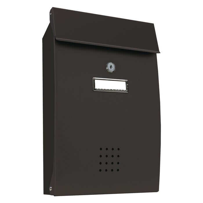 CASSETTA POSTALE PORTA RIVISTA SERIE 'PECHINO' lamiera zincata - vern.grigio ghisa  - ALUBOX