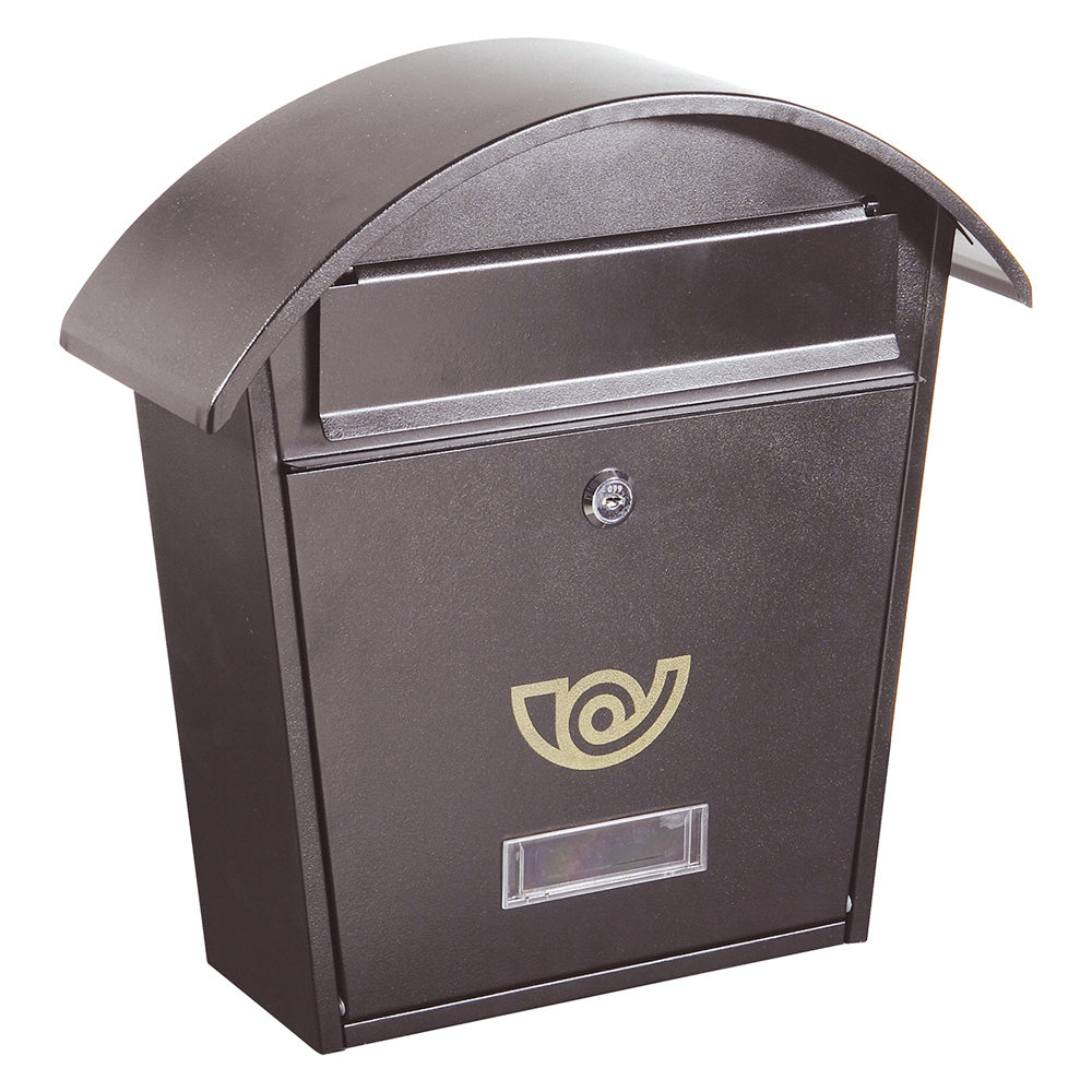 CASSETTA POSTALE PORTA RIVISTA SERIE 'CHALET' verniciata grigio ghisa  - ALUBOX