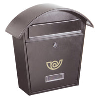 CASSETTA POSTALE PORTA RIVISTA SERIE 'CHALET' verniciata grigio ghisa  - ALUBOX