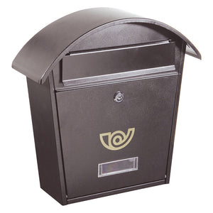 CASSETTA POSTALE PORTA RIVISTA SERIE 'CHALET' verniciata grigio ghisa  - ALUBOX