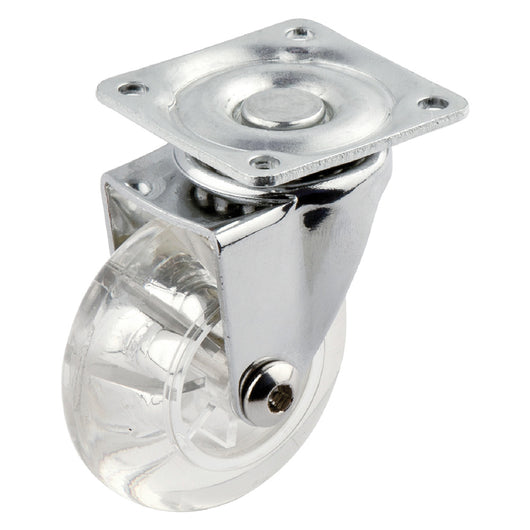 RUOTA PER MOBILI TRASPARENTE Ã¸ 50- 12 pezzi