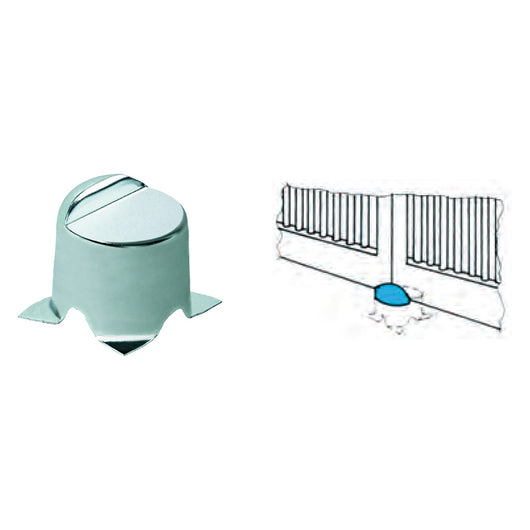 ARRESTO PER CANCELLI A BATTENTE ART.170 in acciaio zincato  - COMUNELLO