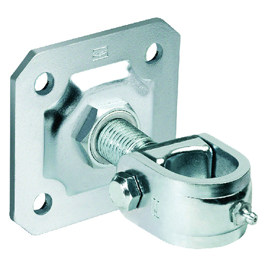 CARDINE REGOLABILE  A FASCETTA ART.186 M 27 - Ø 40 (piastra 130 x 130 mm)  - COMUNELLO